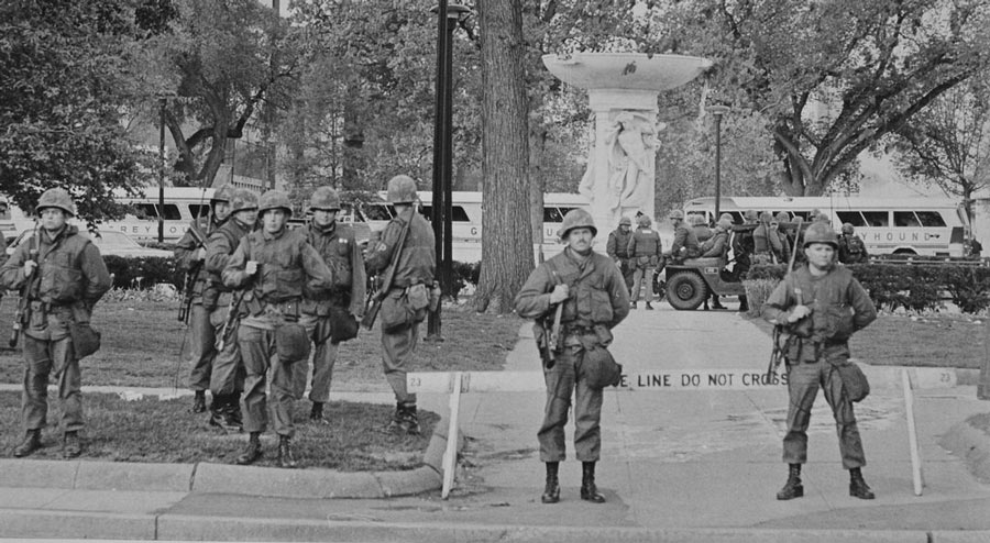 Dupont Circle. Washington, D.C. May 3, 1971. Photo taken looking toward DuPont Circle. 